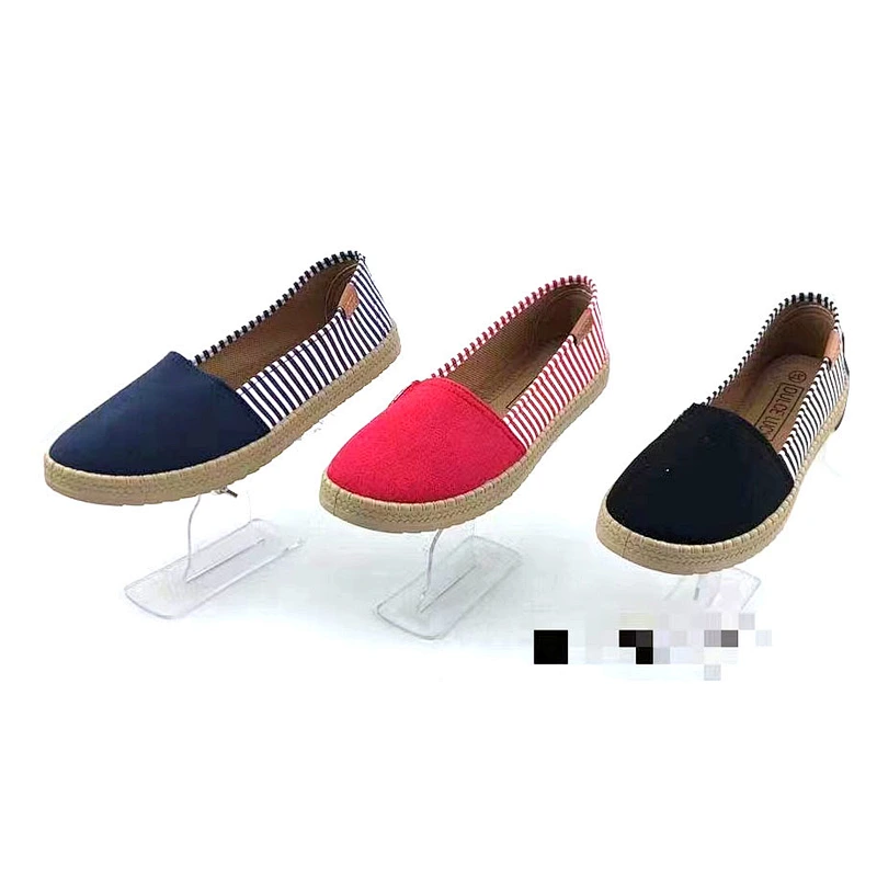 Factory price outdoor ladies canvas shoes women loafers walking casual shoes