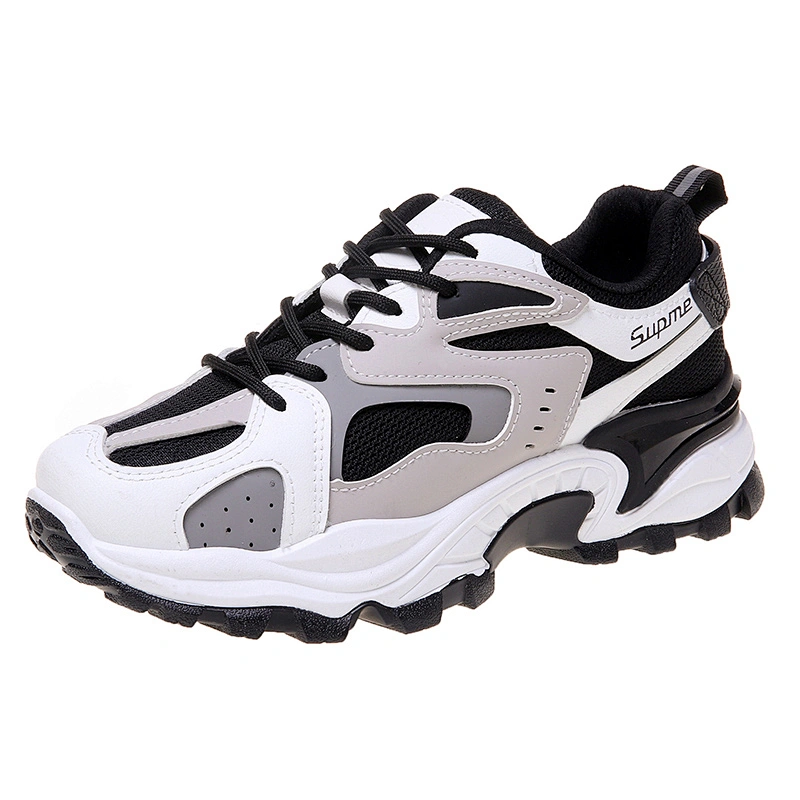 Women Chunky Athletic Sneakers Lace Up Casual Walking Shoes