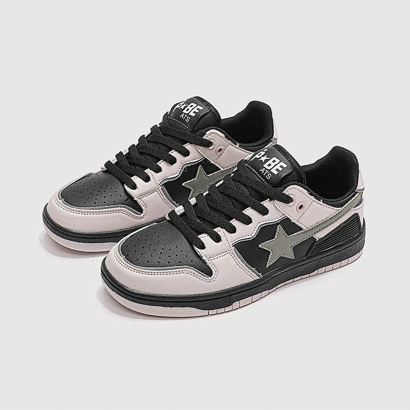 New star design women's all-match retro flat casual shoes couples fashion sports shoes