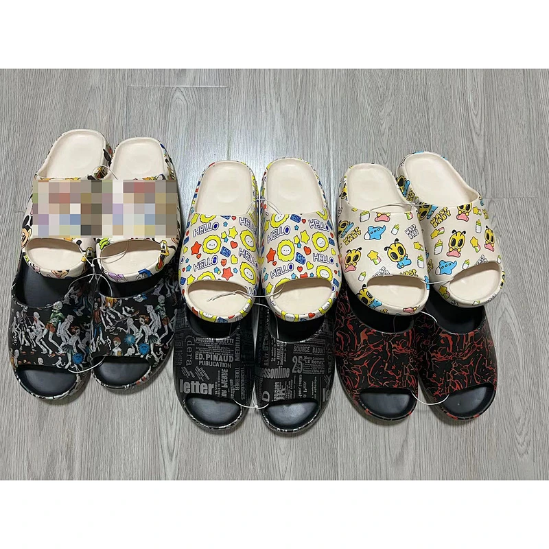 Mix color trend animal cartoon men shoes home slippers indoor outdoor bathroom flip flops stock shoe stock lots