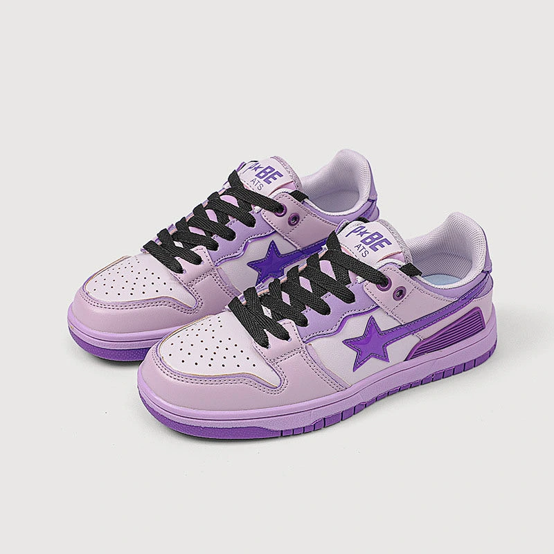 New star design women's all-match retro flat casual shoes couples fashion sports shoes
