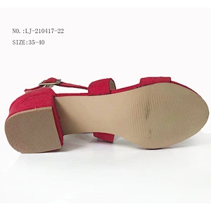 Factory OEM New design Women's sandals thick platform medium heel shoes chunky heels sandals custom shoes