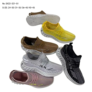 Newest Design Fly knit Upper Men Fashion walking style Sneaker Casual Sport Running Shoes