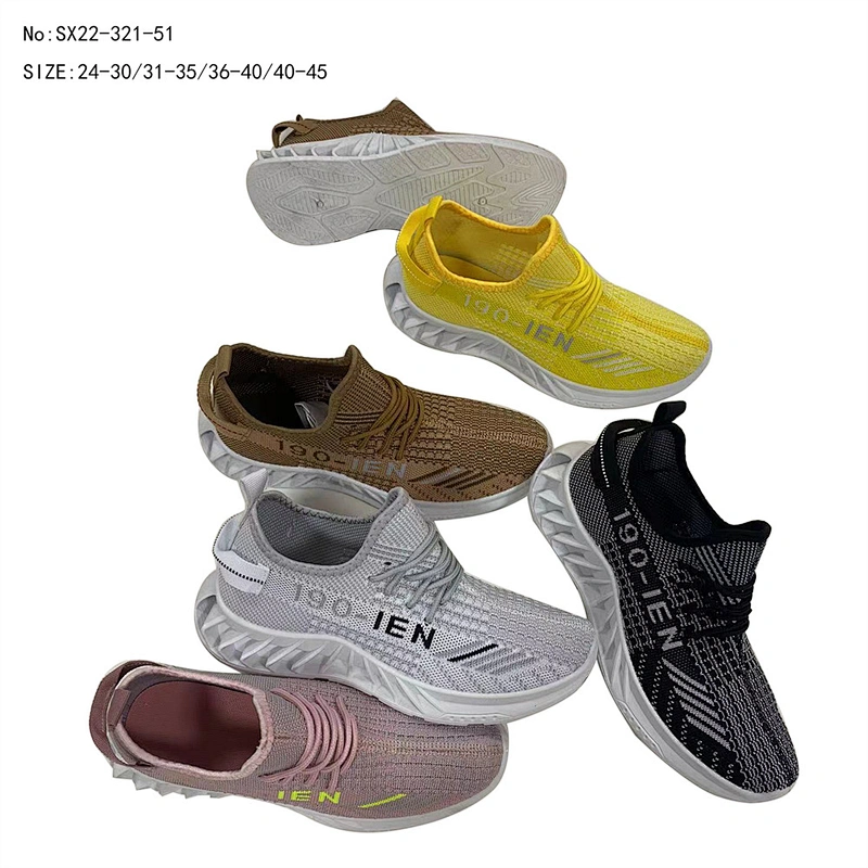 Newest Design Fly knit Upper Men Fashion walking style Sneaker Casual Sport Running Shoes