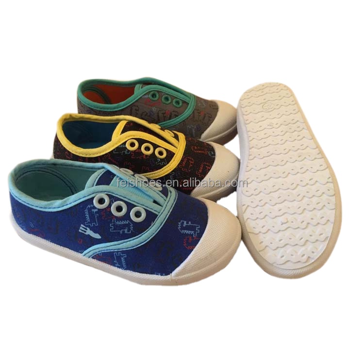New model Fashion children injection casual flat baby canvas shoes flat casual canvas shoes
