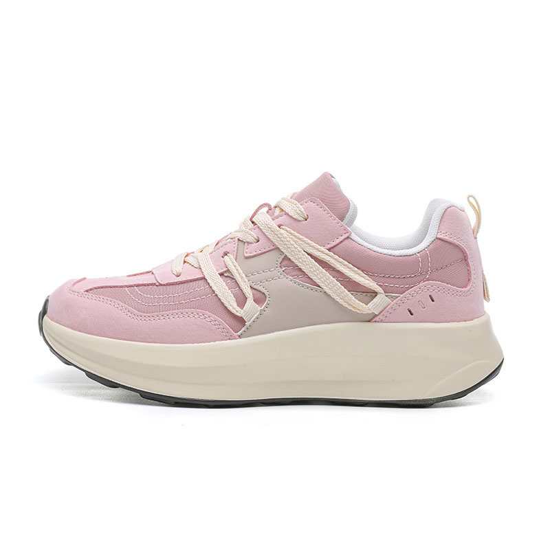 New height increasing all-match women running shoes women's retro platform casual sports shoes