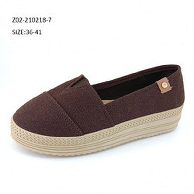 Women's Casual Flats Classic canvas slip on shoes Vulcanized Espadrilles