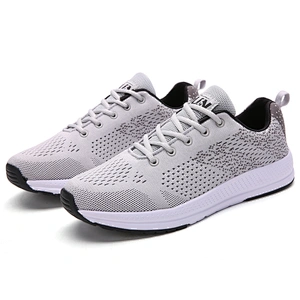 High Quality wholesale Men Fashion Sports Sneakers fly knitted  walking casual running shoes