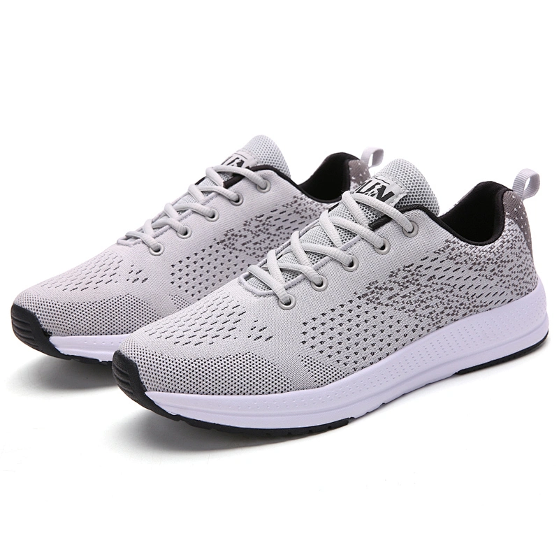 High Quality wholesale Men Fashion Sports Sneakers fly knitted  walking casual running shoes