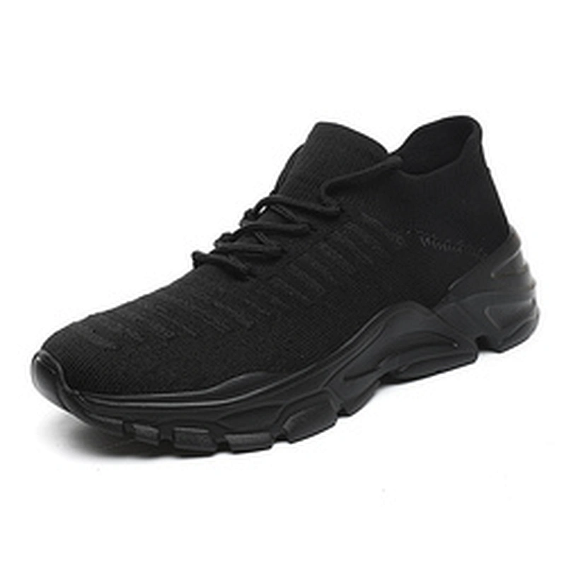 New large size breathable men fly knitting sneakers sports shoe men light casual athletic running shoes