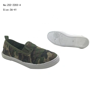 Custom Ladies Injection Flat Walking Shoes Casual Canvas Trendy Shoes for Women
