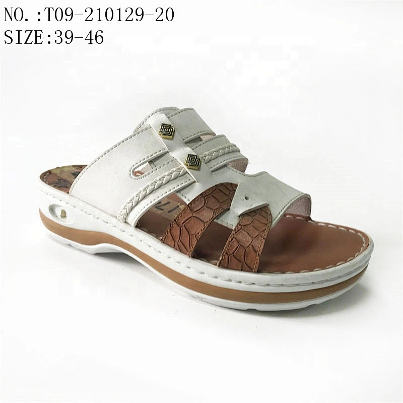 High quality lightweight sliders sandals outdoor leather slippers for men