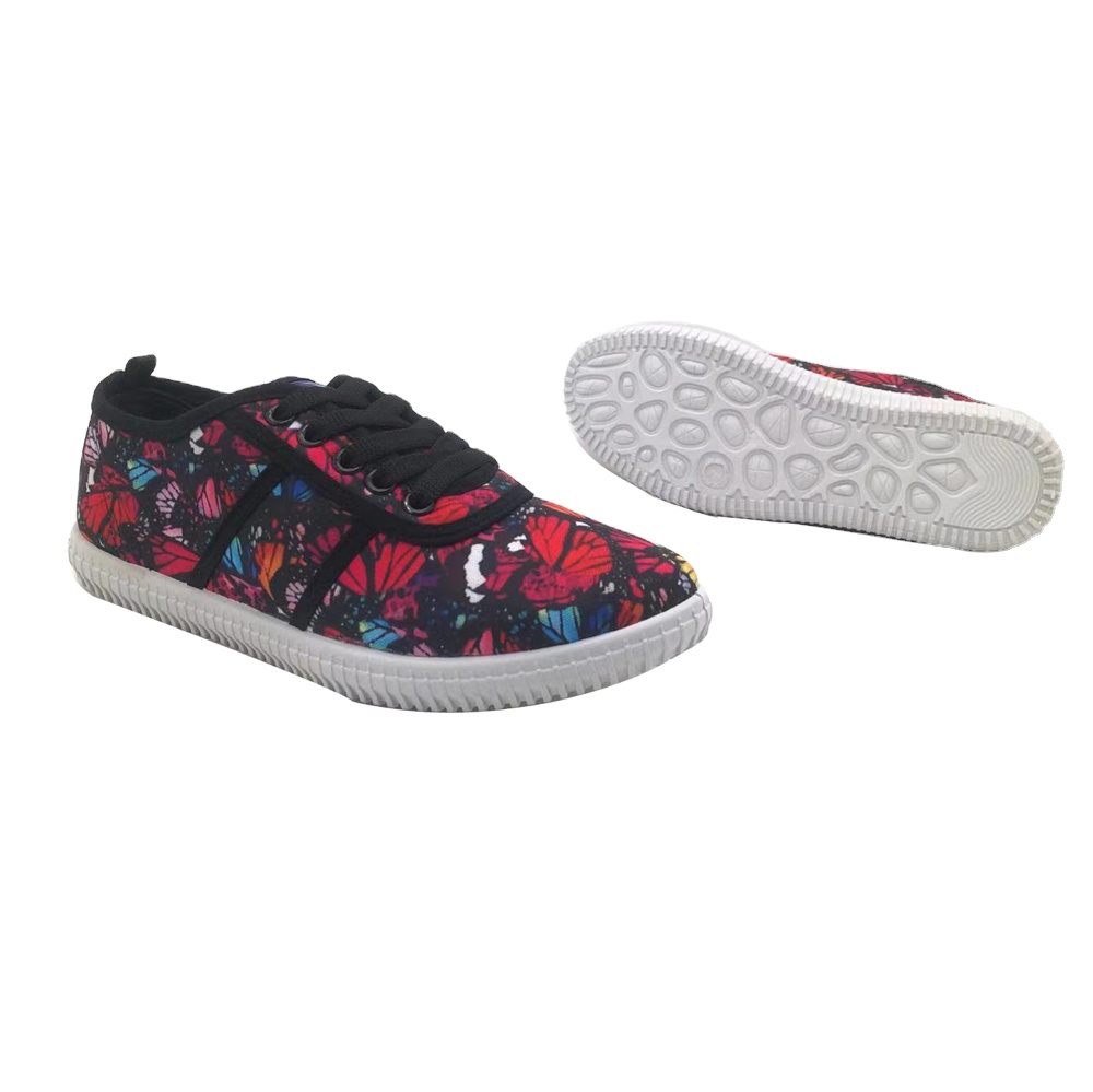 New Popular injection women Flat Walking Style shoes custom Espadrilles casual Canvas Shoes