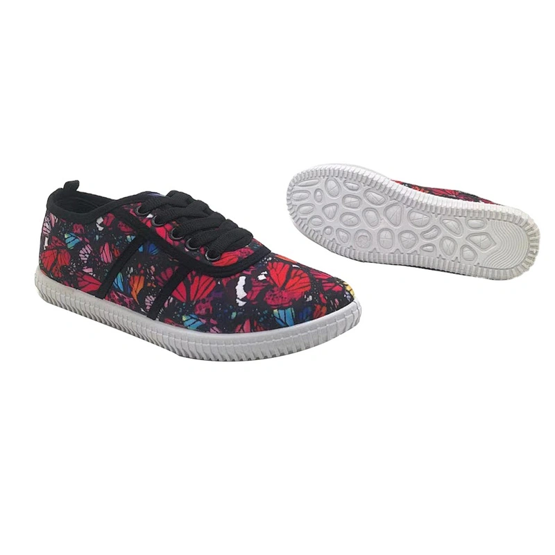 New Popular injection women Flat Walking Style shoes custom Espadrilles casual Canvas Shoes