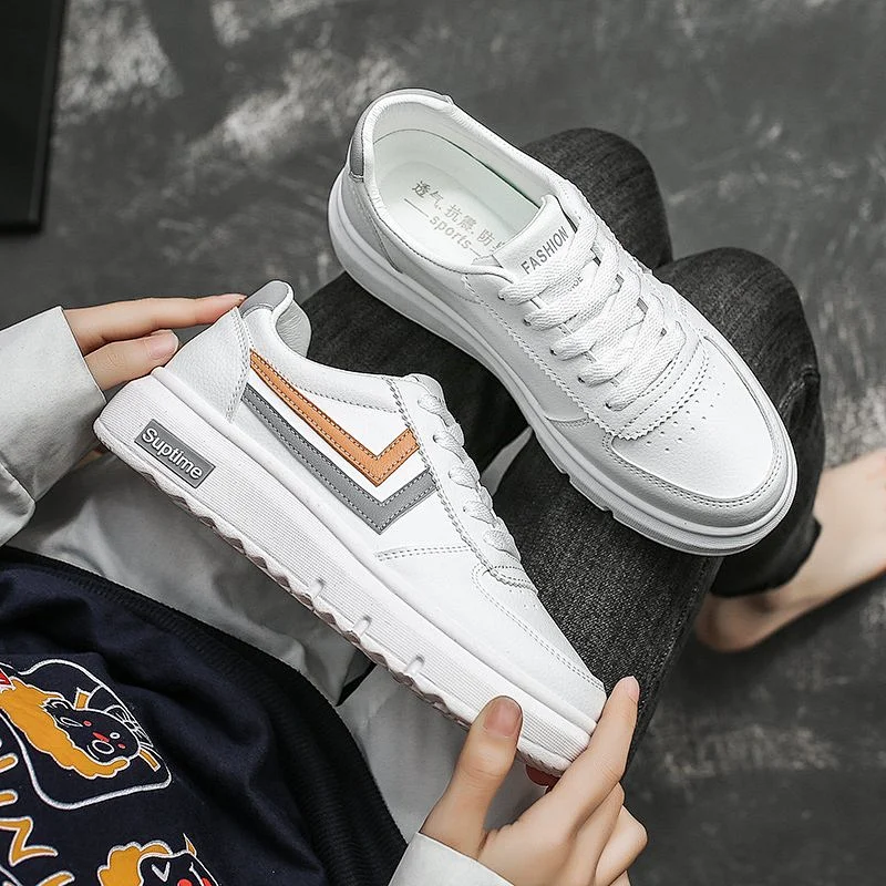 Fashion school Casual Women walking style shoes student white board shoes