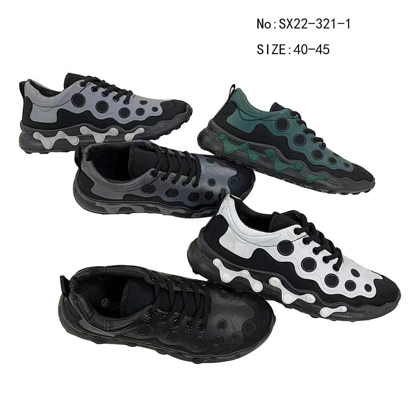Custom injection fashion sport running sneakers casual sports shoes for men