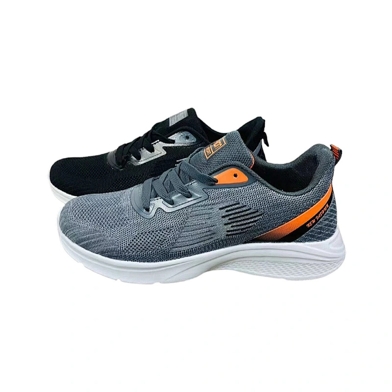 New Breathable Custom Men Fly Weave Sports Shoes Running Sneaker Lightweight Casual Shoes