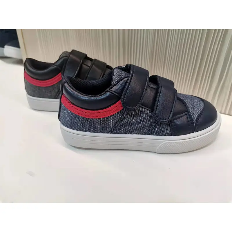 Good Quality Magic Tape Soft Kids Loafers sports Shoes Children Casual Canvas Shoes