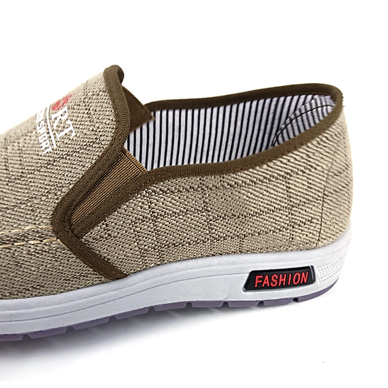 Cheap Wholesale Summer Comfortable Breathable Men Fashion Canvas Loafer Casual Shoes Men