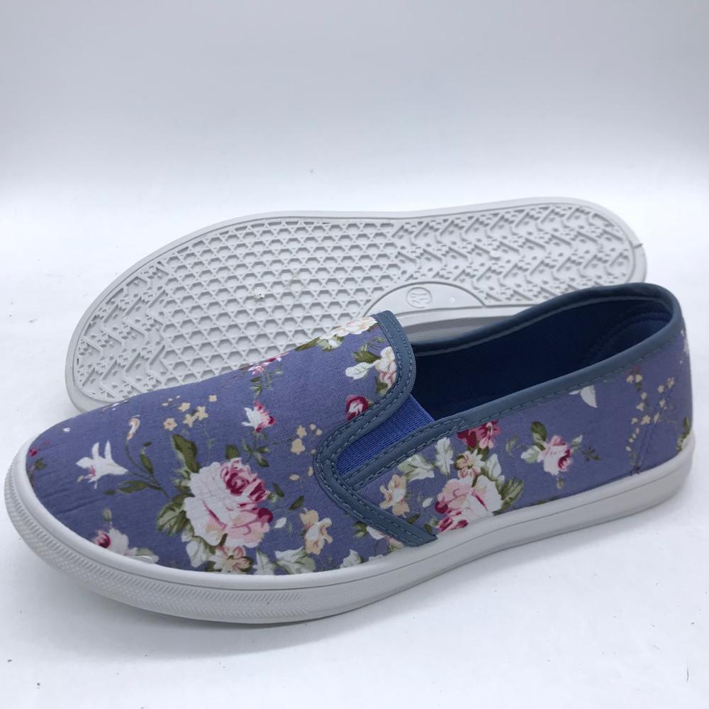 Factory price best quality fashion OEM LADY SHOES Injection casual canvas shoes