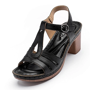 New Sandal Summer Sandal for Women with High Heel and Large Heel