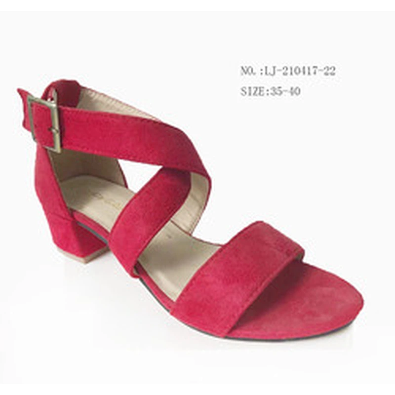 Factory OEM New design Women's sandals thick platform medium heel shoes chunky heels sandals custom shoes