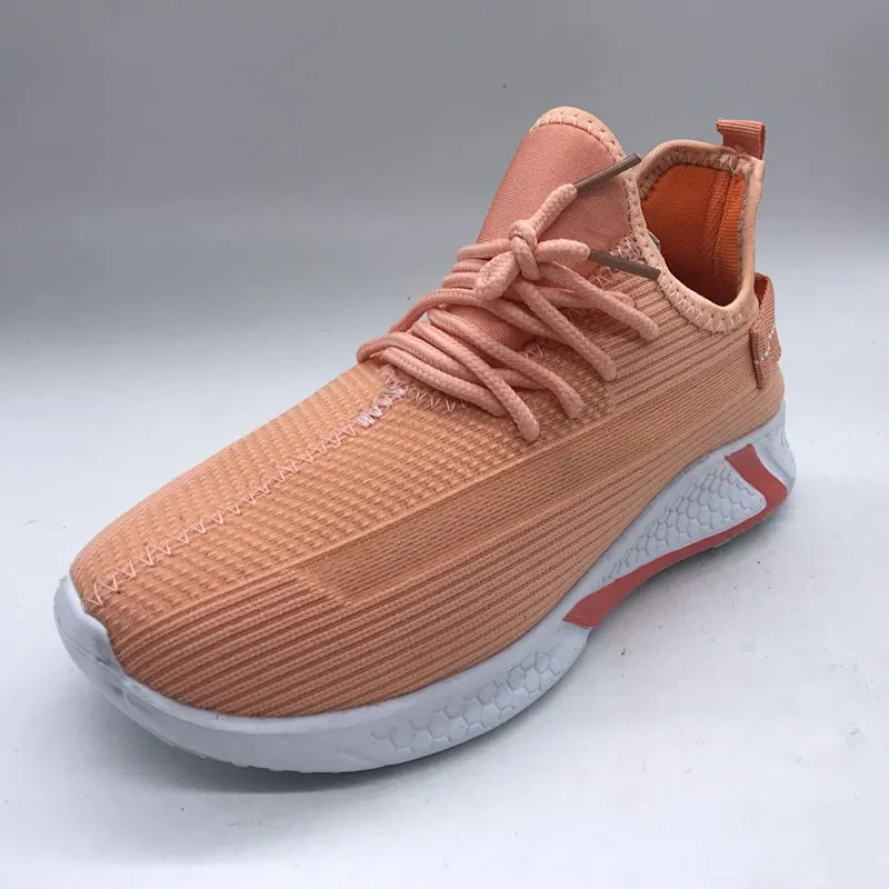 Hot Sale Brand Fly knit Sport Casual Sneakers Shoes for Women Casual shoe  walking style shoes