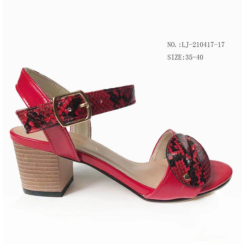 Factory OEM Hot sale summer chunky platform low heel shoes wedge women chunky heels sandals custom shoes