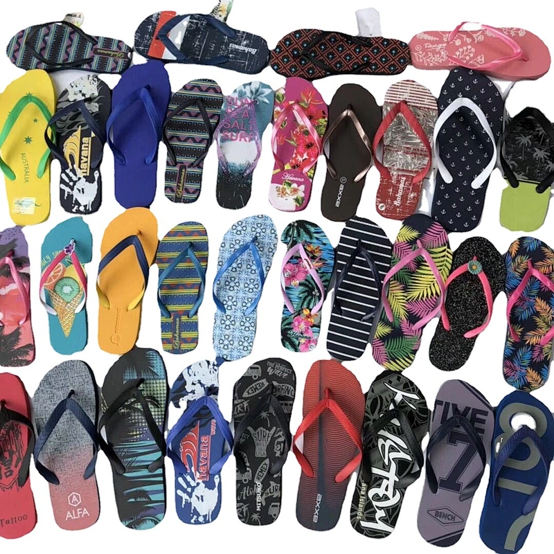 Wholesale Summer PVC Slipper shoes stock Beach Flip flops stock shoe stock lots