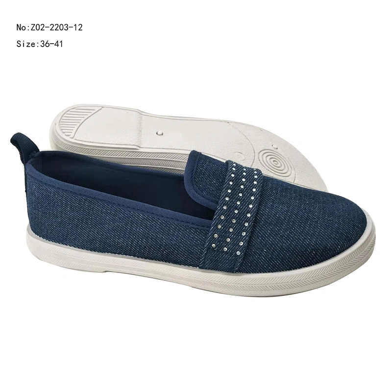 New injection fashion Women Causal loafers shoes walking Style Slip-on ladies lazy Canvas Shoes