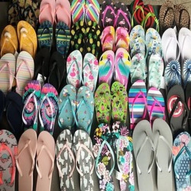 Wholesale Summer PVC Slipper shoes stock Beach Flip flops stock shoe stock lots
