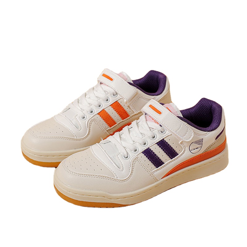 New Korean version sneakers women's magic tape flat shoes retro casual board shoes