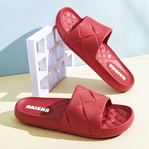 Summer men's shoes home bathroom slippers non slip thick soled indoor slippers