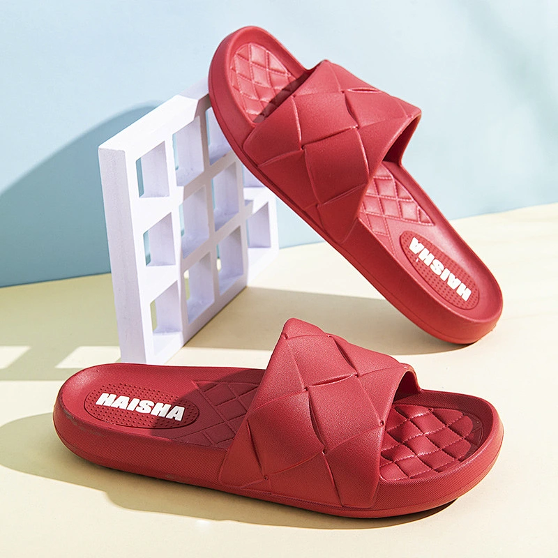 Summer men's shoes home bathroom slippers non slip thick soled indoor slippers