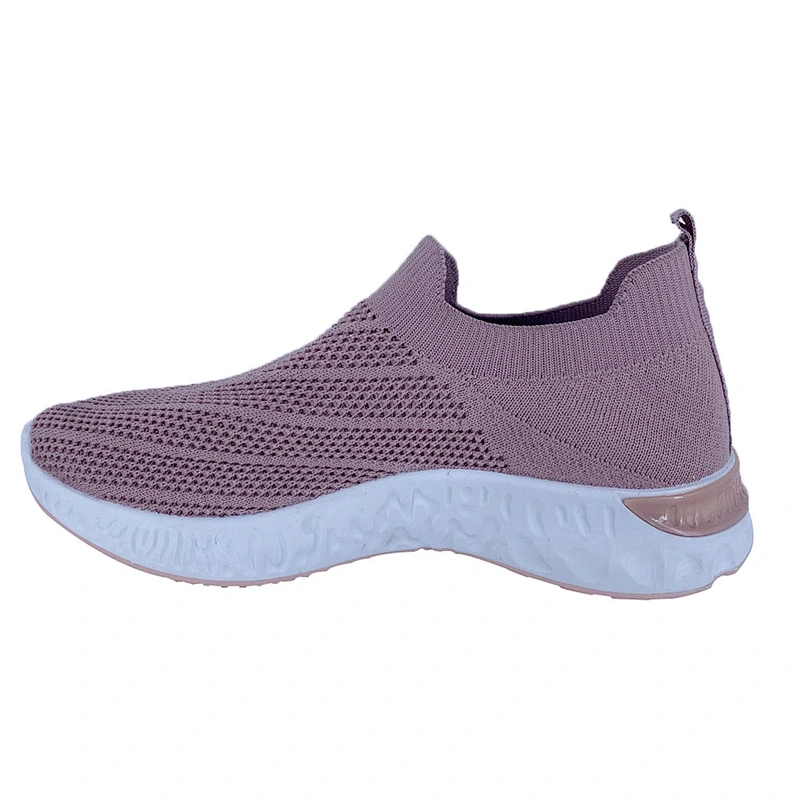 Fashion Trend Light Leisure Flats Shoes Women Walking Sneakers Breathable Mesh Lady Sport Running Sock Shoes