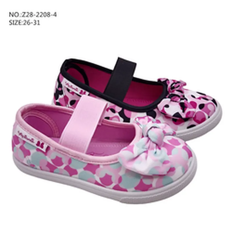 Hot Selling Custom Children Slip on Loafers Injection Flat Casual School Canvas Shoes