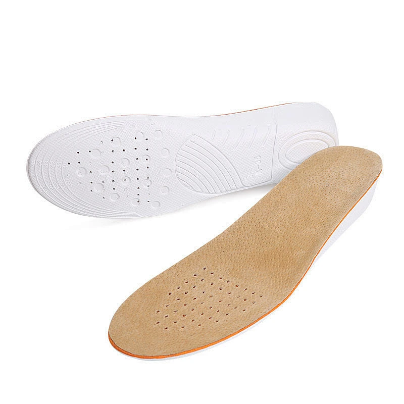 Men Increased pig skin EVA insole thickened shock absorption insole for shoes