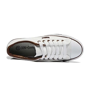 Women's Fashion Sneakers Casual White Tennis Walking Shoes Custom Canvas Shoes made in China