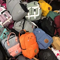 mix style casual canvas school bags outdoor inventory double shoulder backpacks stock