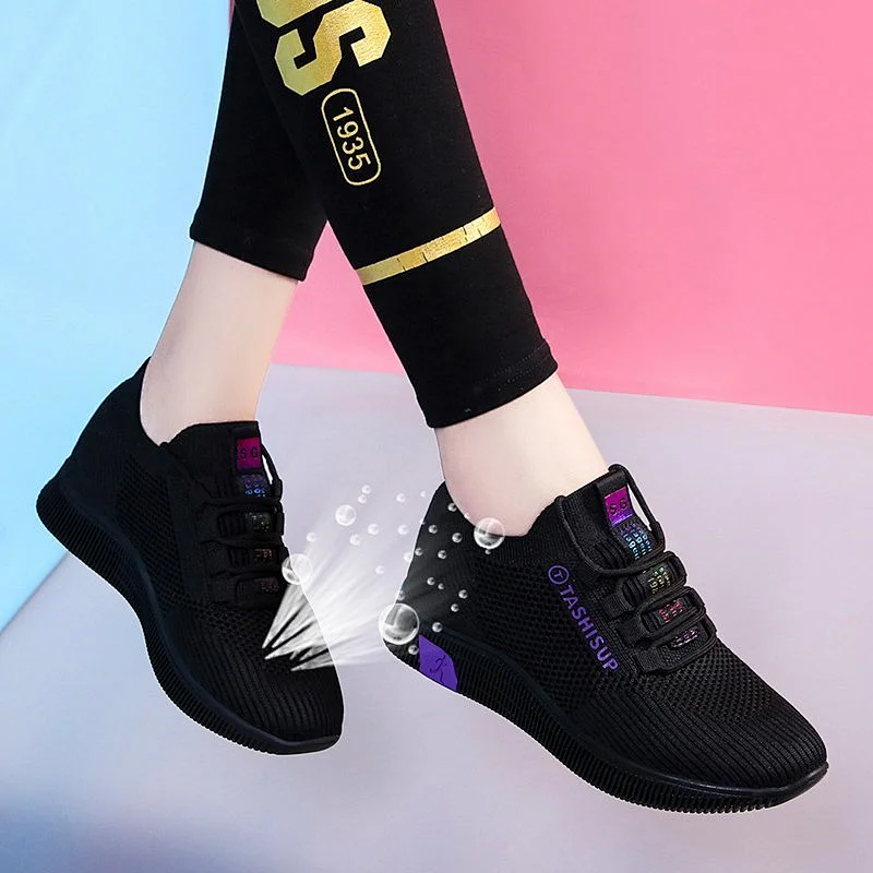 Soft breathable Athletic Gym Women Running sport Shoes ladies Walking sneakers