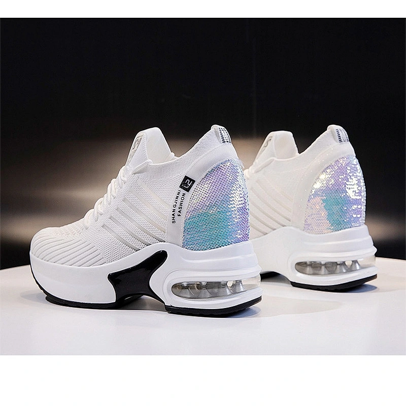 New Height Increasing hollow-out lady sports dad shoes comfortable running women casual shoes