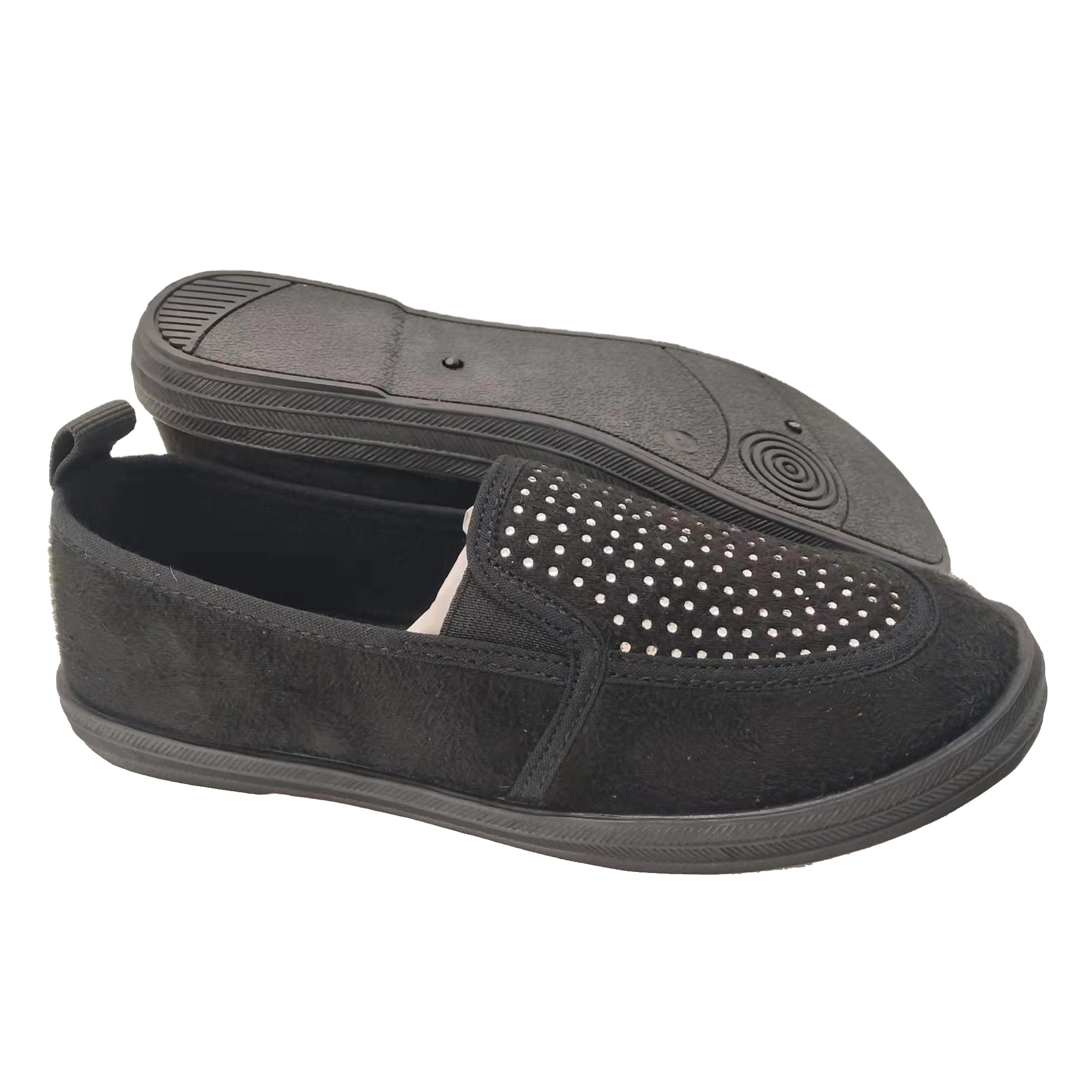 New injection fashion Women Causal loafers shoes walking Style Slip-on ladies lazy Canvas Shoes