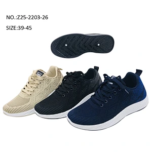 Fashion Custom Injection Men Fly knit Travel Tennis Running Sports Casual Sneaker Shoes