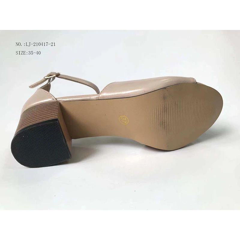 Factory OEM New design women low heel shoes women's wedge chunky heel sandals custom shoes