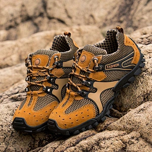 Outdoor Sport Shoes Men Trekking Hiking Shoes Plus Size