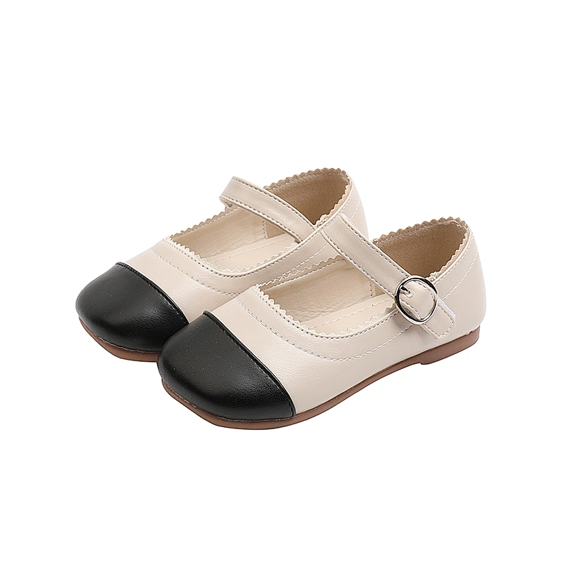 New girls School flats shoes Children Dance Ballet  Leather Shoes