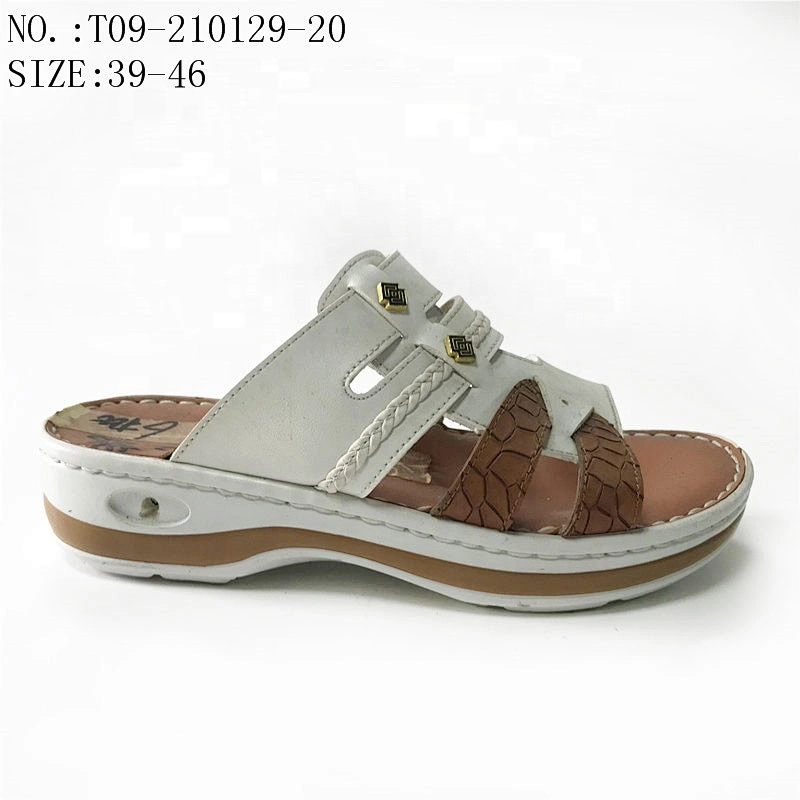 High quality lightweight sliders sandals outdoor leather slippers for men