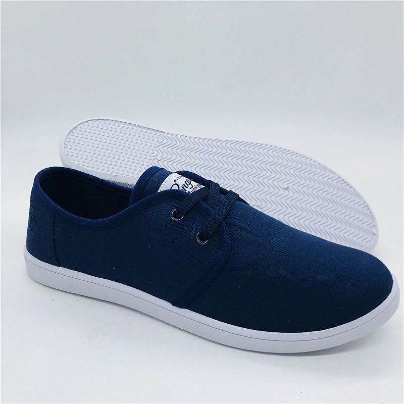 Hot selling injection men casual shoes canvas shoes footwear