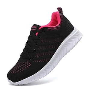 New fashion design breathable women walking sports shoes lady fashion sneaker running shoes