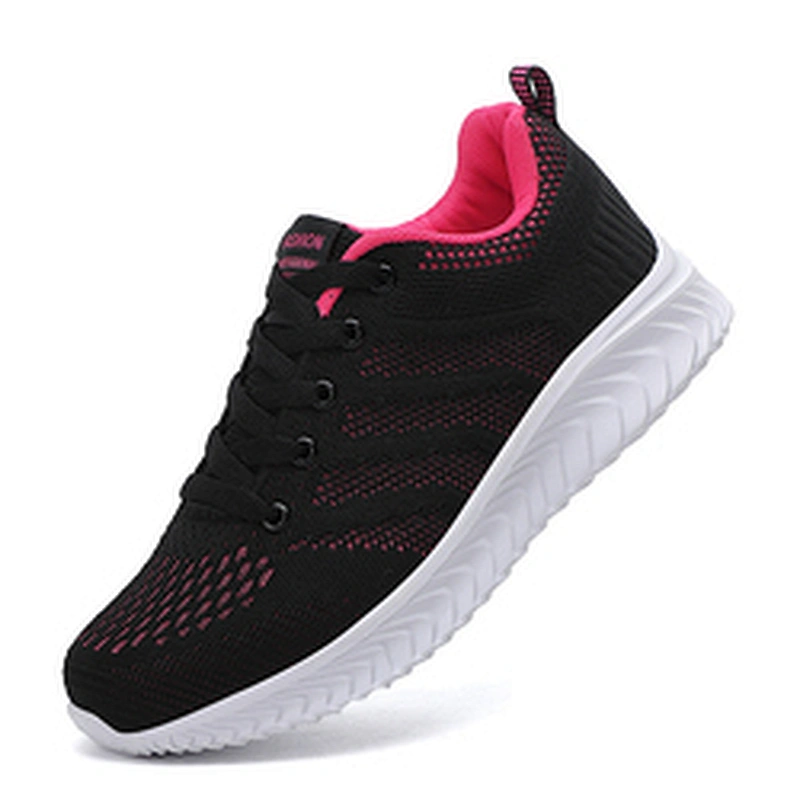 New fashion design breathable women walking sports shoes lady fashion sneaker running shoes